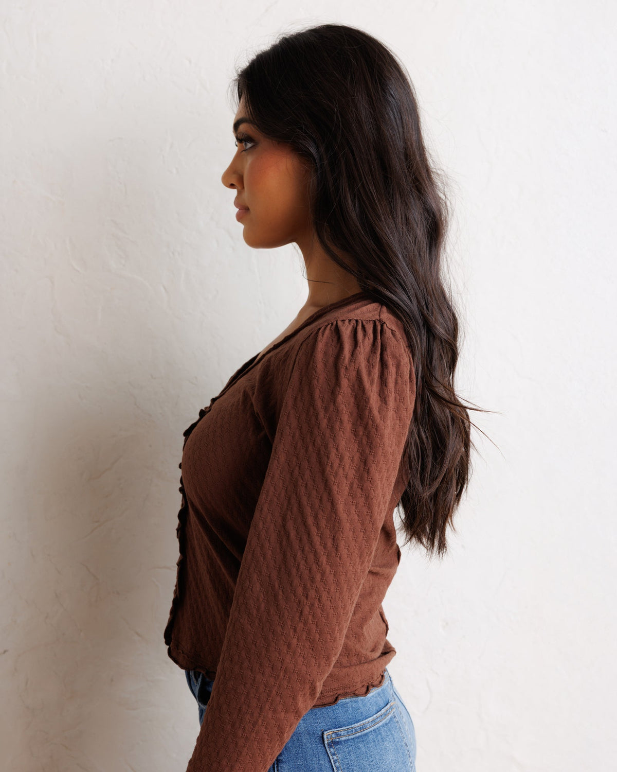 Downeast Carry on Cardi Top in L view 8