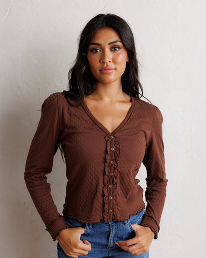 Downeast Carry on Cardi Top in M view 6 - Carry Cardigan