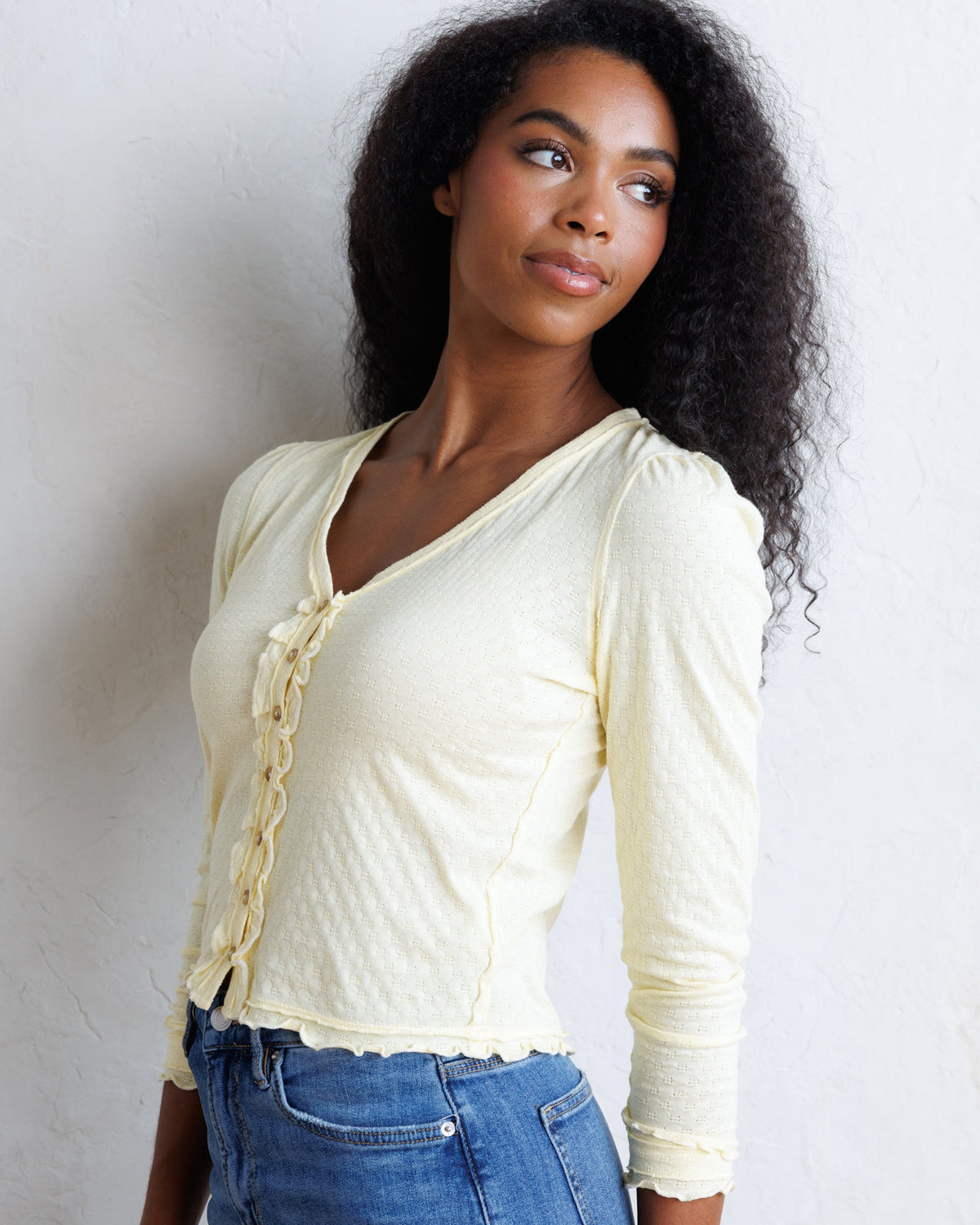 Downeast Carry on Cardi Top in S view 4 - Carry Cardigan