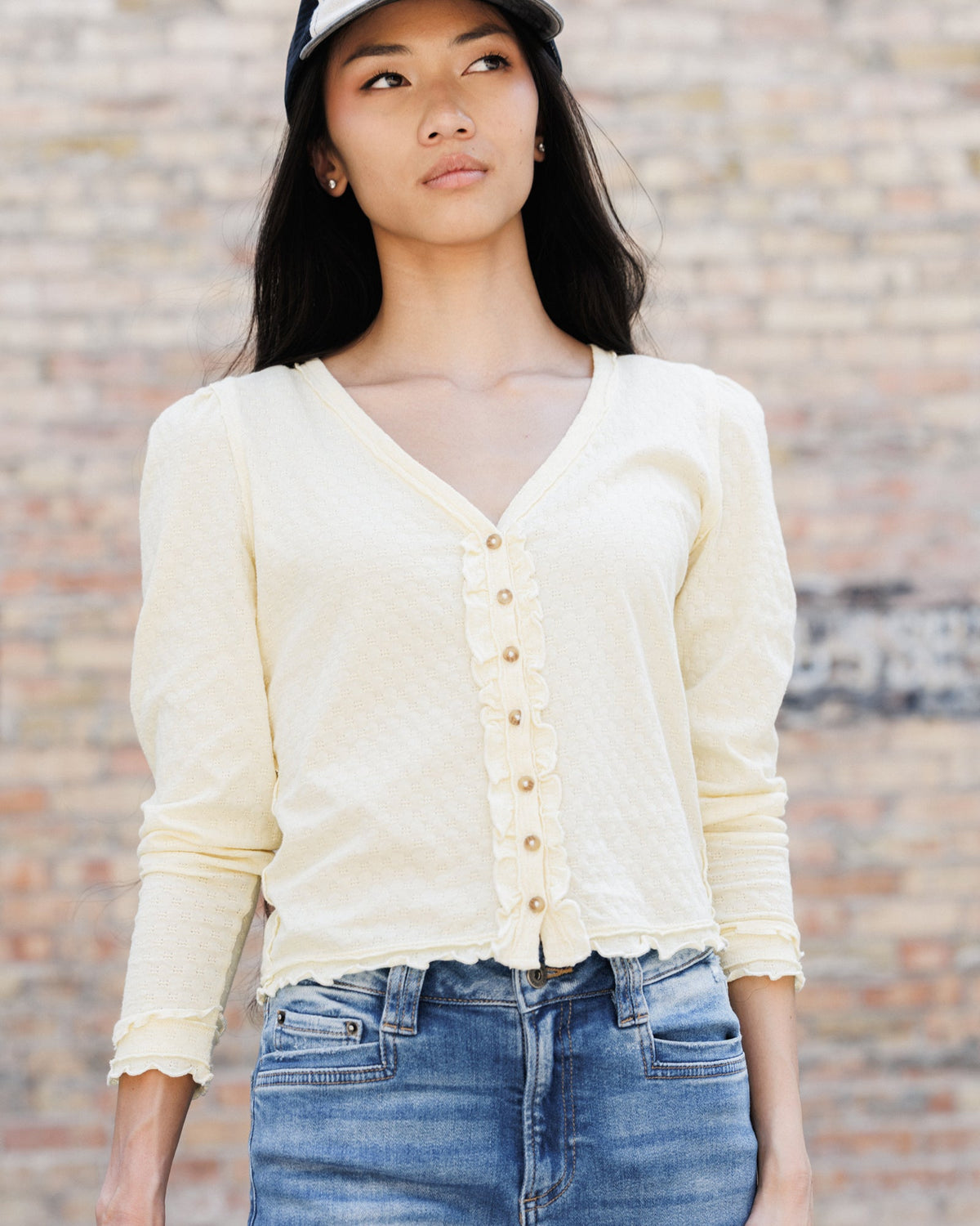 Downeast Carry on Cardi Top in XS view 2