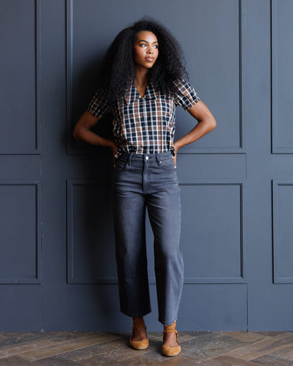 Downeast Classic Plaid Button Down Top view 7
