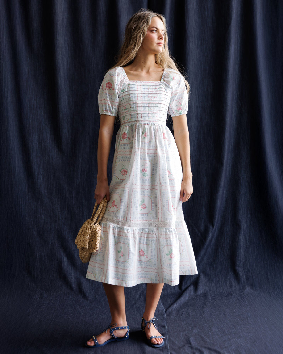 Downeast Cross Stitch Crochet Dress in L view 4