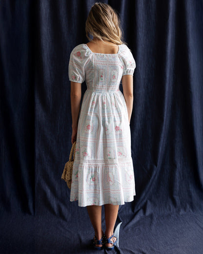 Downeast Cross Stitch Crochet Dress in M view 3 - Cross Stitch Dresser Scarves