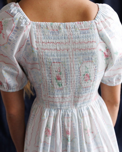 Downeast Cross Stitch Crochet Dress in XXL view 6 - Cross Stitch Dresser Scarves