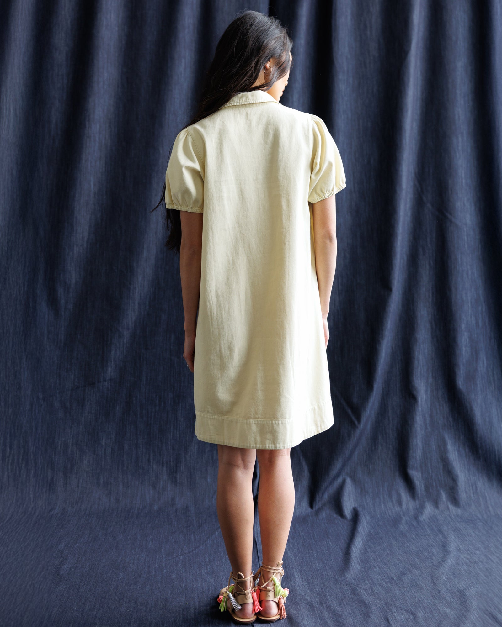 Downeast Demure Denim Dress in XL view 5 - Downeast Denim Dress