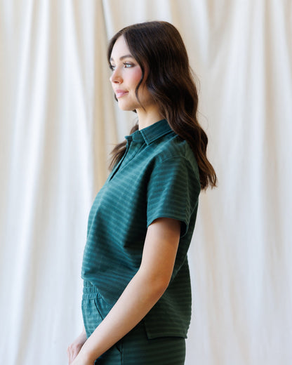 Downeast Du Jour Polo Top in S view 2 - Popular Down