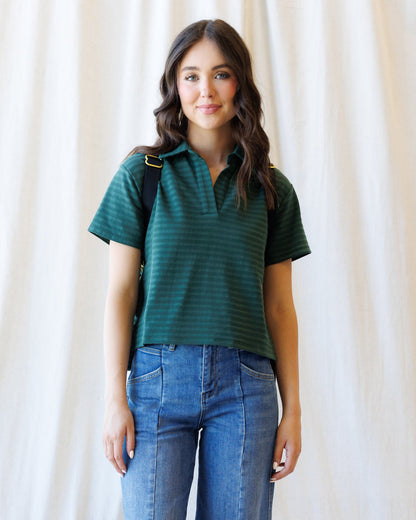 Downeast Du Jour Polo Top in XS - Popular Down