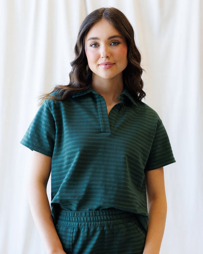Downeast Du Jour Polo Top in XXL view 6 - Popular Down