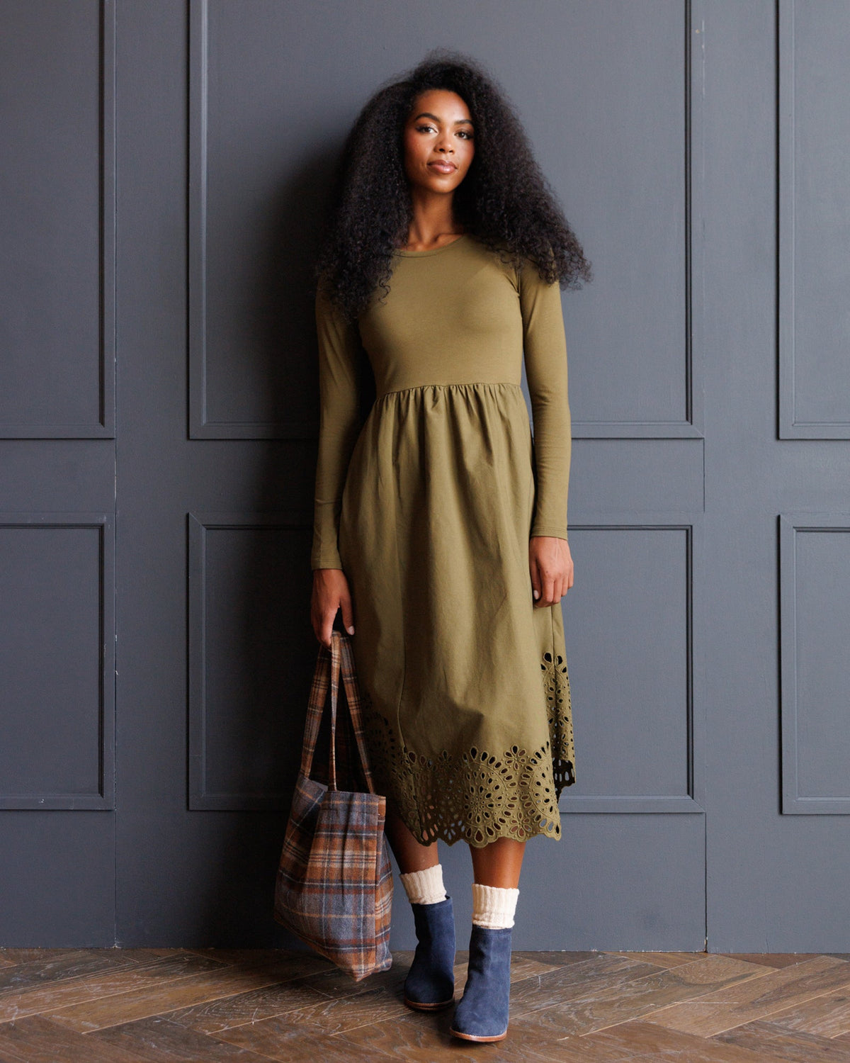 Downeast Embroidered Hybrid Dress view 7