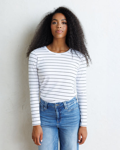 Downeast Essential Long Sleeve Tee in M view 3 - Essential Tee Long Sleeve (top)