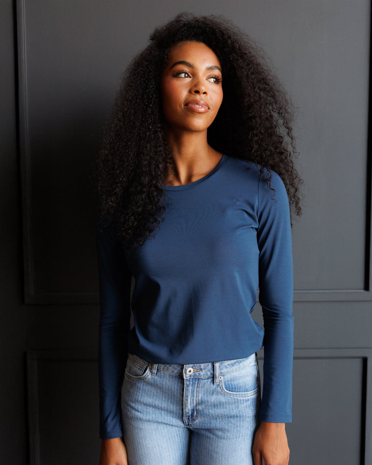 Downeast Essential Long Sleeve Tee in M view 3 - Essential 1977 Long Sleeve (top)