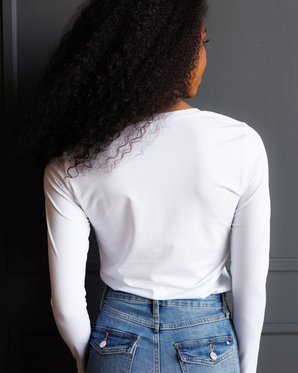 Downeast Essential Long Sleeve Tee in S view 8 - Tee 1 (top)