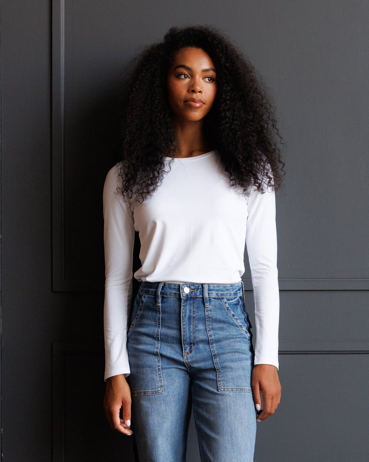 Downeast Essential Long Sleeve Tee in XS view 7 - Essential 1977 Long Sleeve (top)