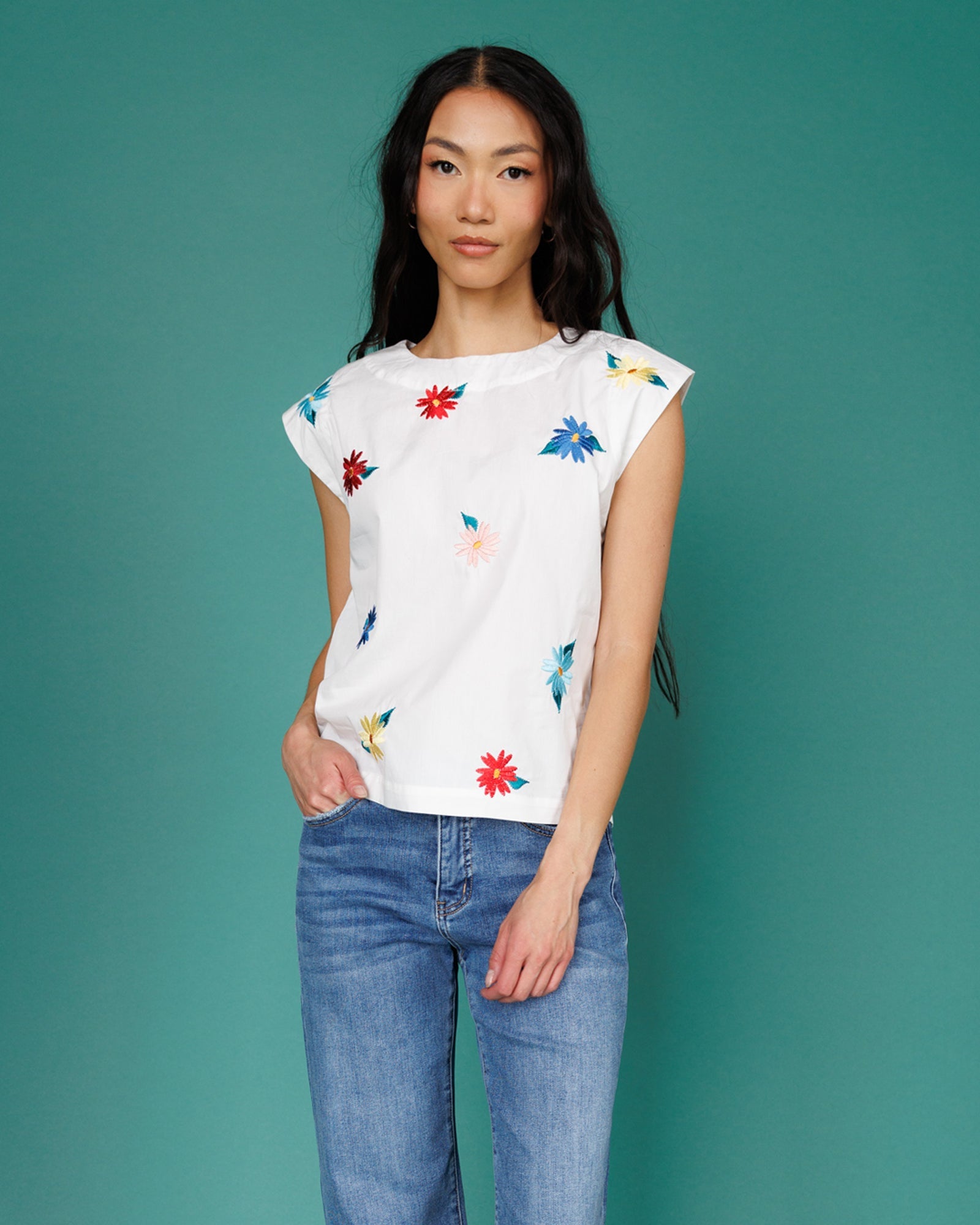 Downeast Flower Farm Top in XS
