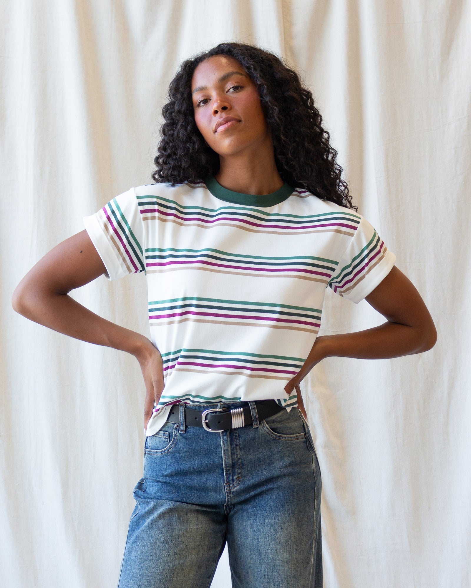 Downeast Fundamental Tee in S view 2 - Downeast Essential Tee (top)