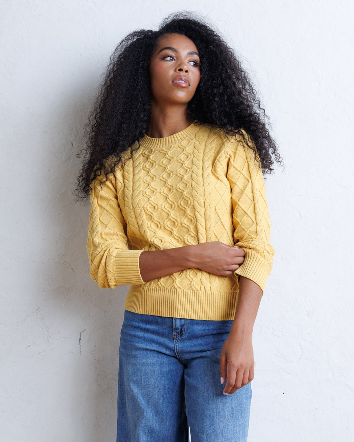 Downeast Glow on Sweater in S view 2 - Glow Sweater Pattern (top)