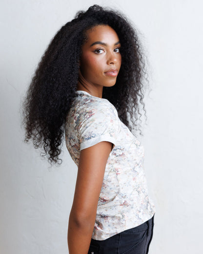 Downeast Go Floral Tee in L view 4 - Floral Tee Shirt (dress)