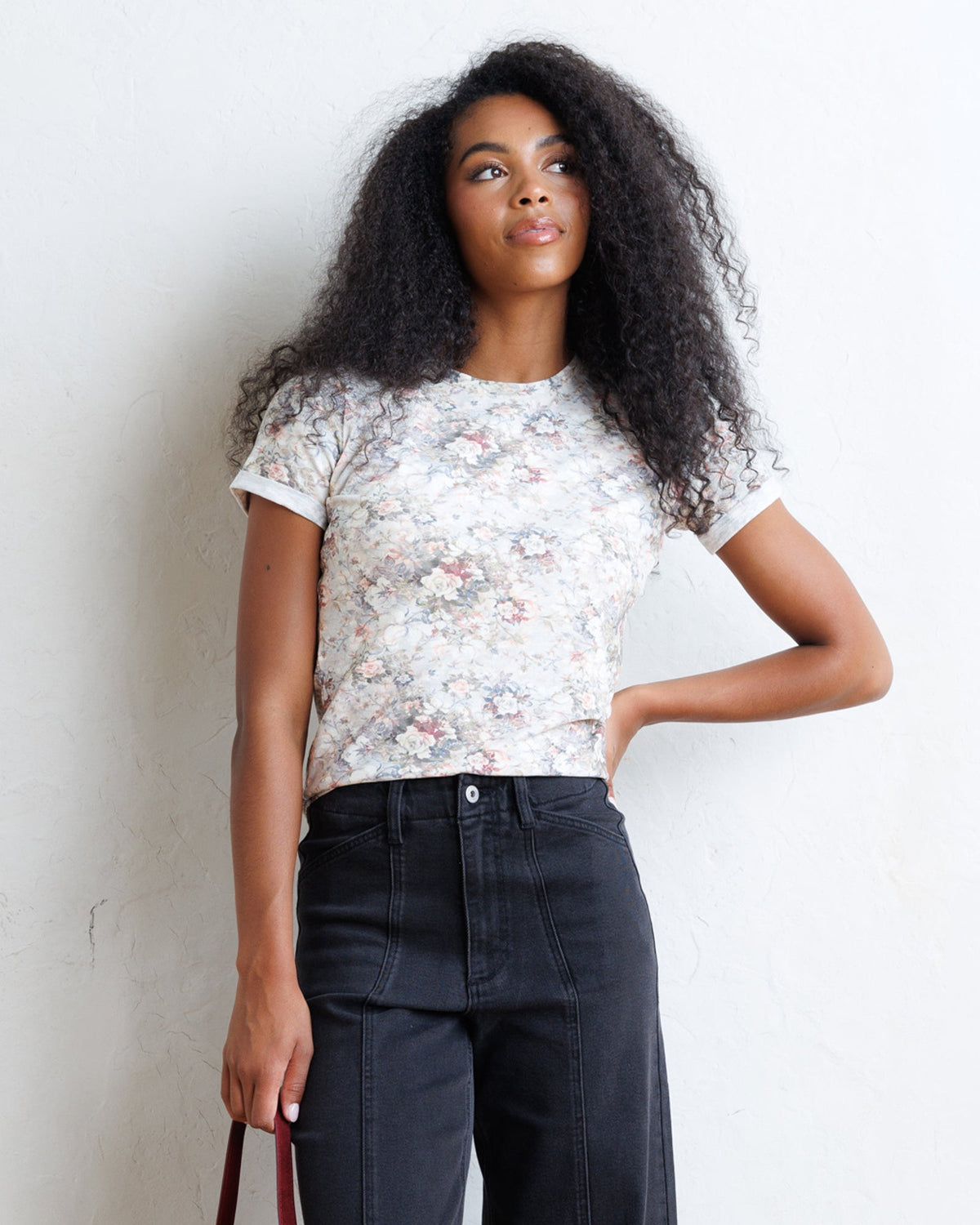 Downeast Go Floral Tee in S view 2 - Floral Tee Shirt (dress)