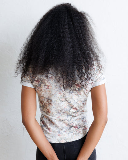 Downeast Go Floral Tee in XL view 5 (top)