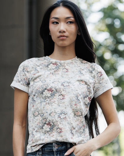 Downeast Go Floral Tee in XS (top)