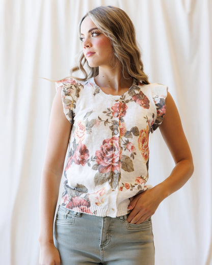 Downeast Good Call Cardigan Top in XS