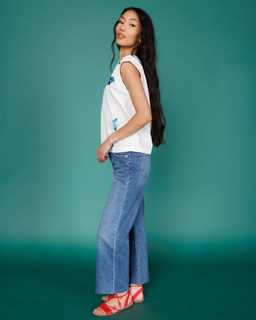 Downeast High Rise Wide Leg Jeans - MeeeShop Women's Fashion