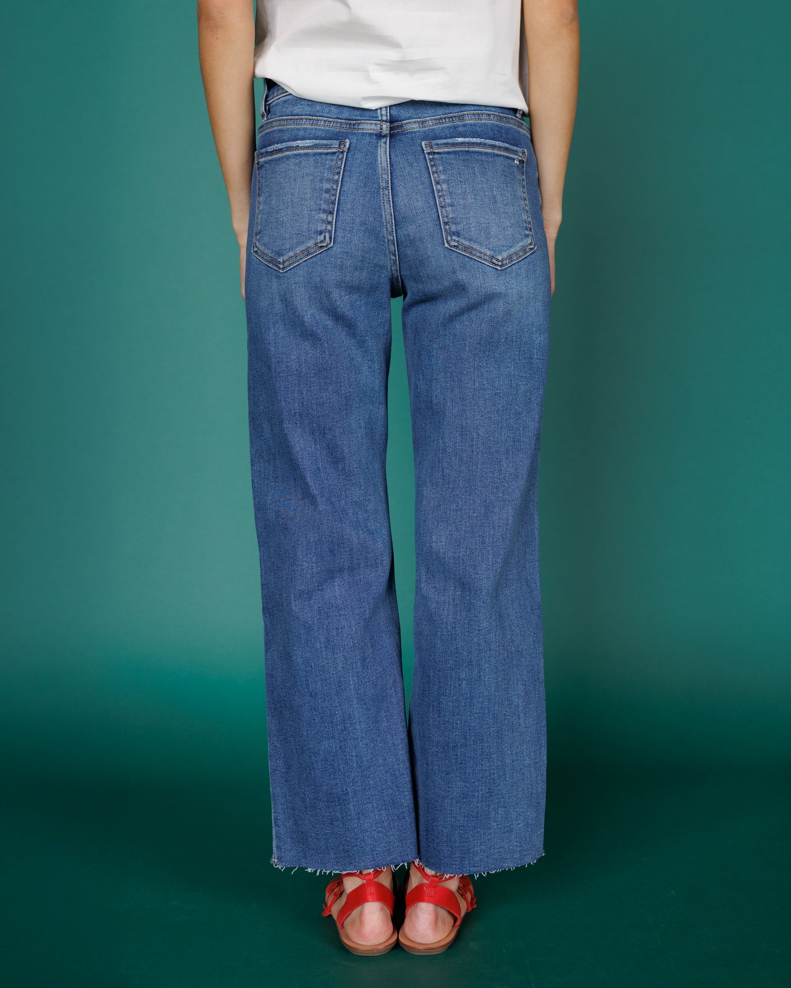 Downeast High Rise Wide Leg Jeans in 29 view 5 - High-Waisted (bottom)