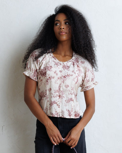 Downeast LA Vie En Rose Top in L view 4 - La Vie Rose Top