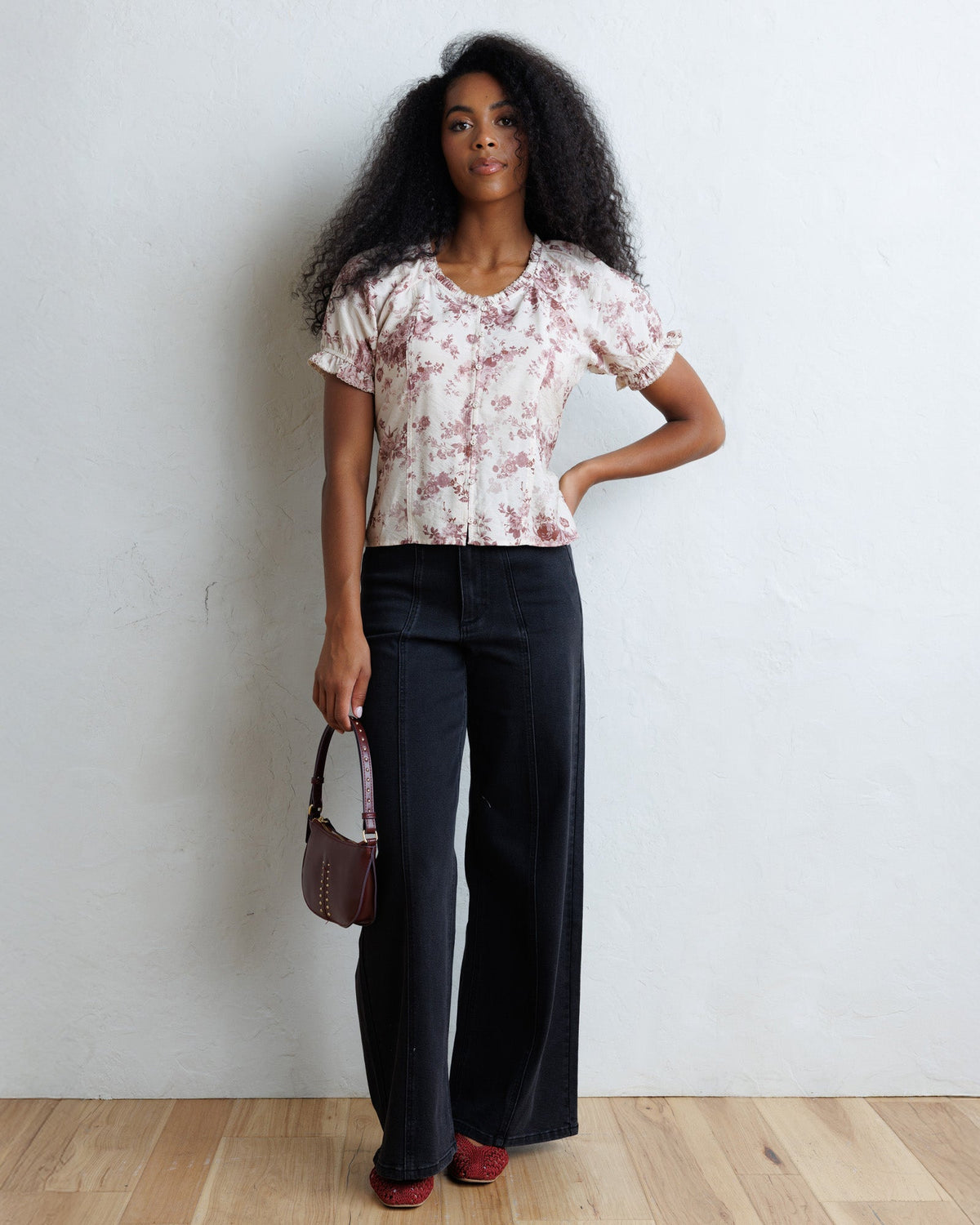 Downeast LA Vie En Rose Top in M view 3 - La Vie Rose Top