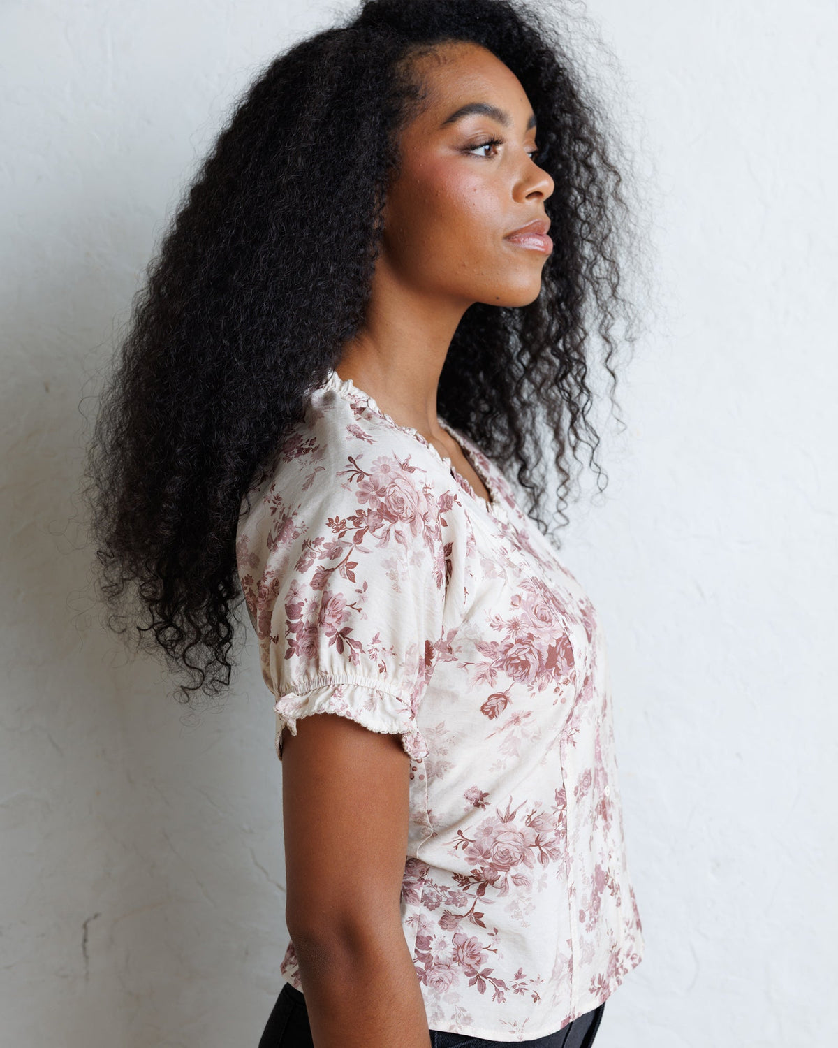 Downeast LA Vie En Rose Top in XL view 5 - La Vie Rose Top