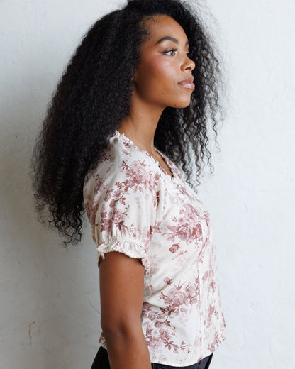 Downeast LA Vie En Rose Top in XL view 5