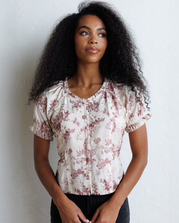 Downeast LA Vie En Rose Top in XS