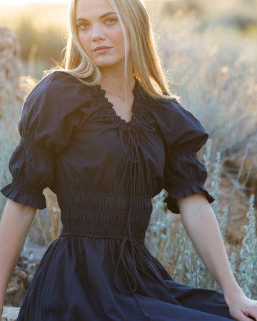 Downeast Long Way Home Dress, Blue Nights in XS - Downeast Maxi Dress