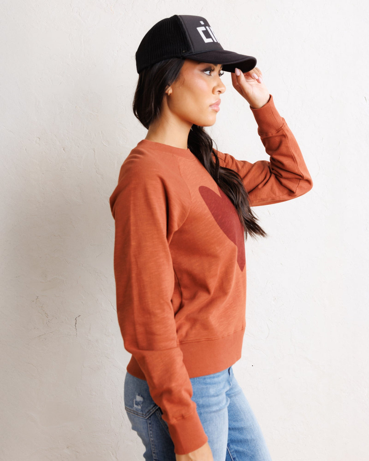 Downeast Old School Crew Top in L view 4