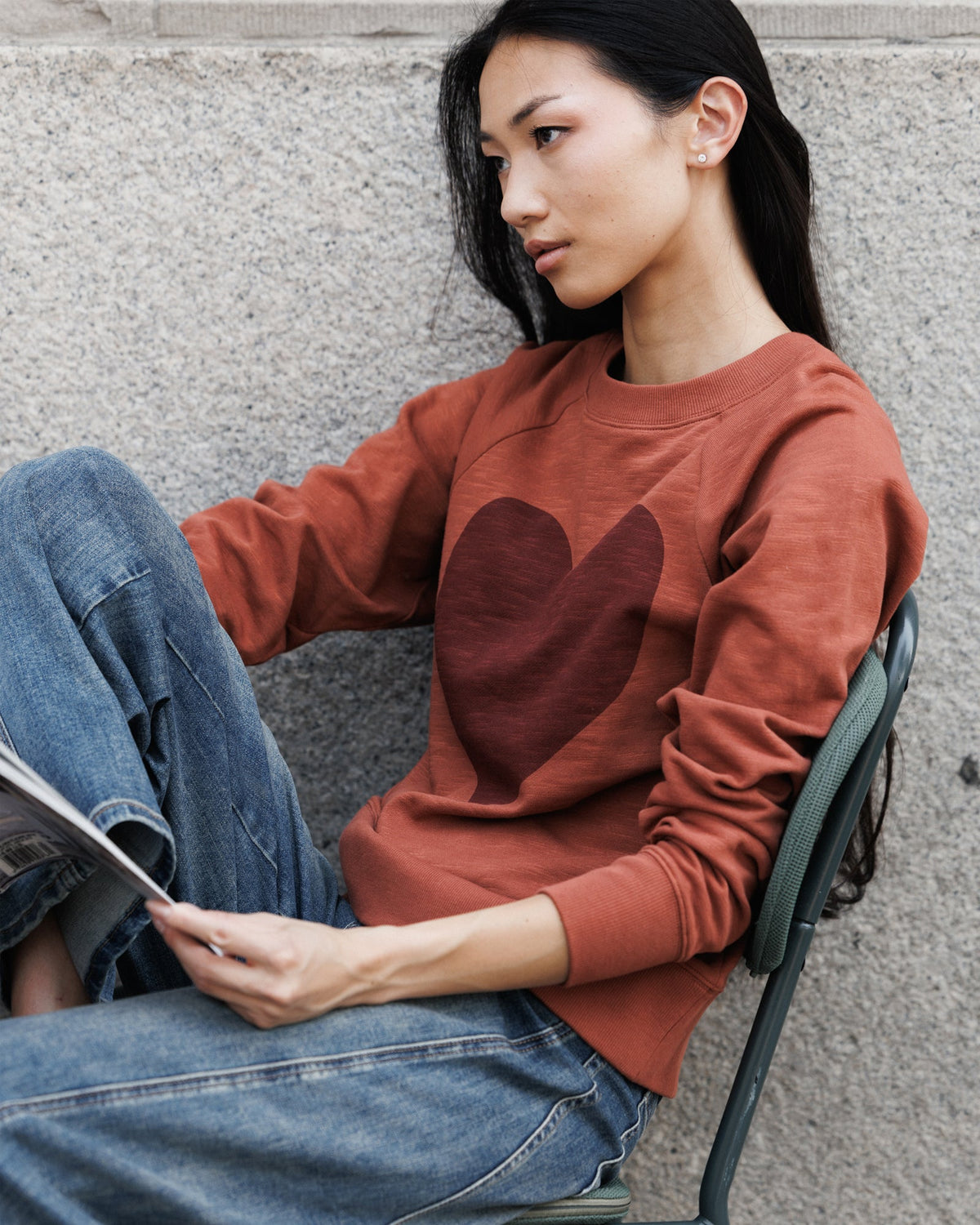 Downeast Old School Crew Top in XS - Old School Crew Cut