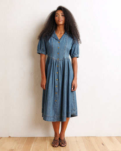 Downeast Orchard Denim Dress in XS