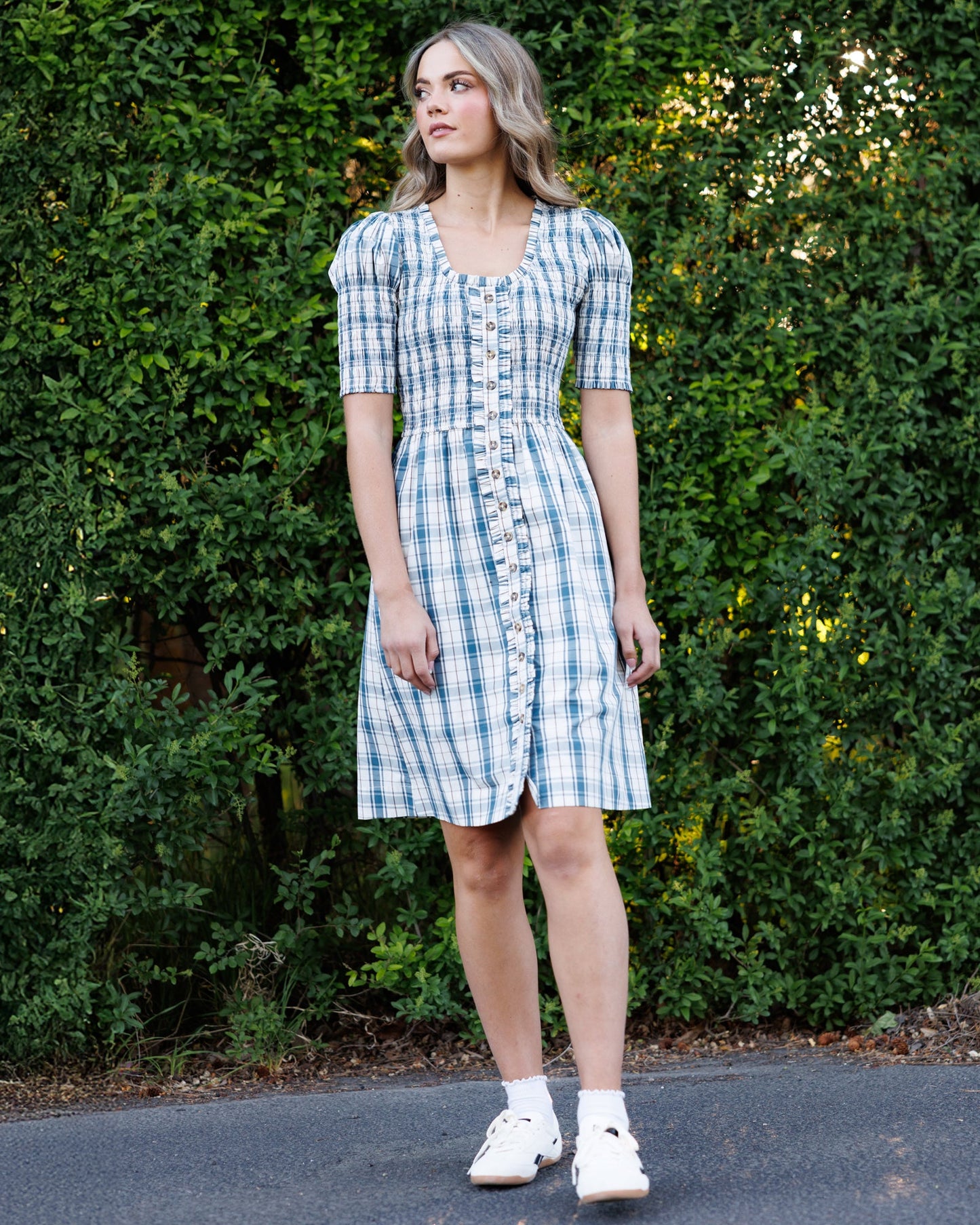 Downeast Oxford Dress in XS