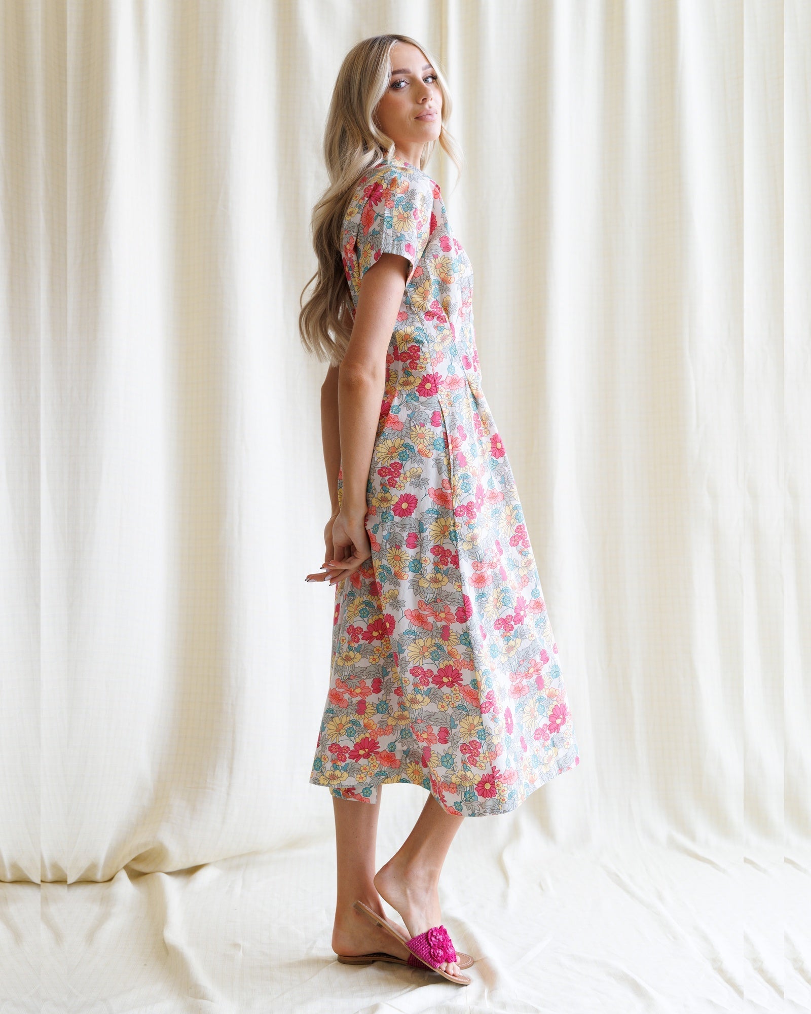 Downeast Pleated Shirtdress in L view 4