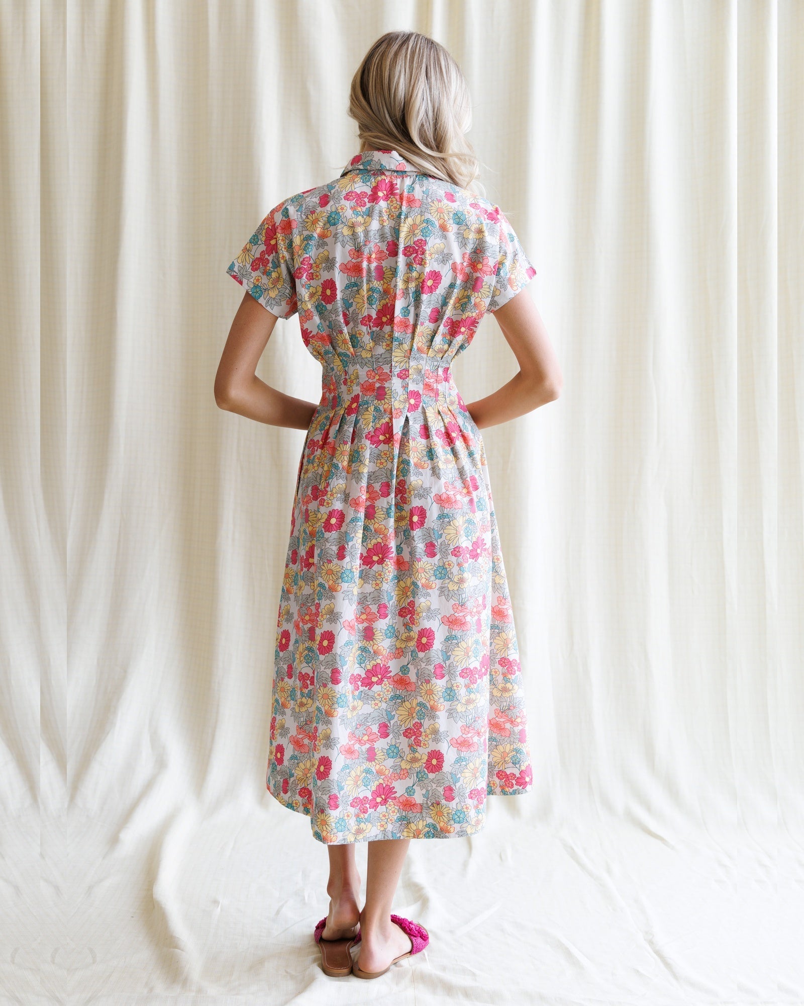 Downeast Pleated Shirtdress in XL view 5