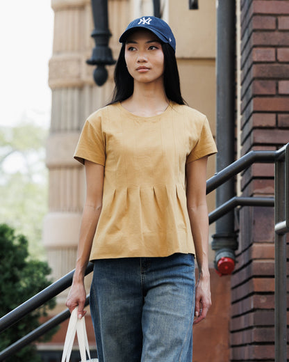 Downeast Portland Peplum Top in XS