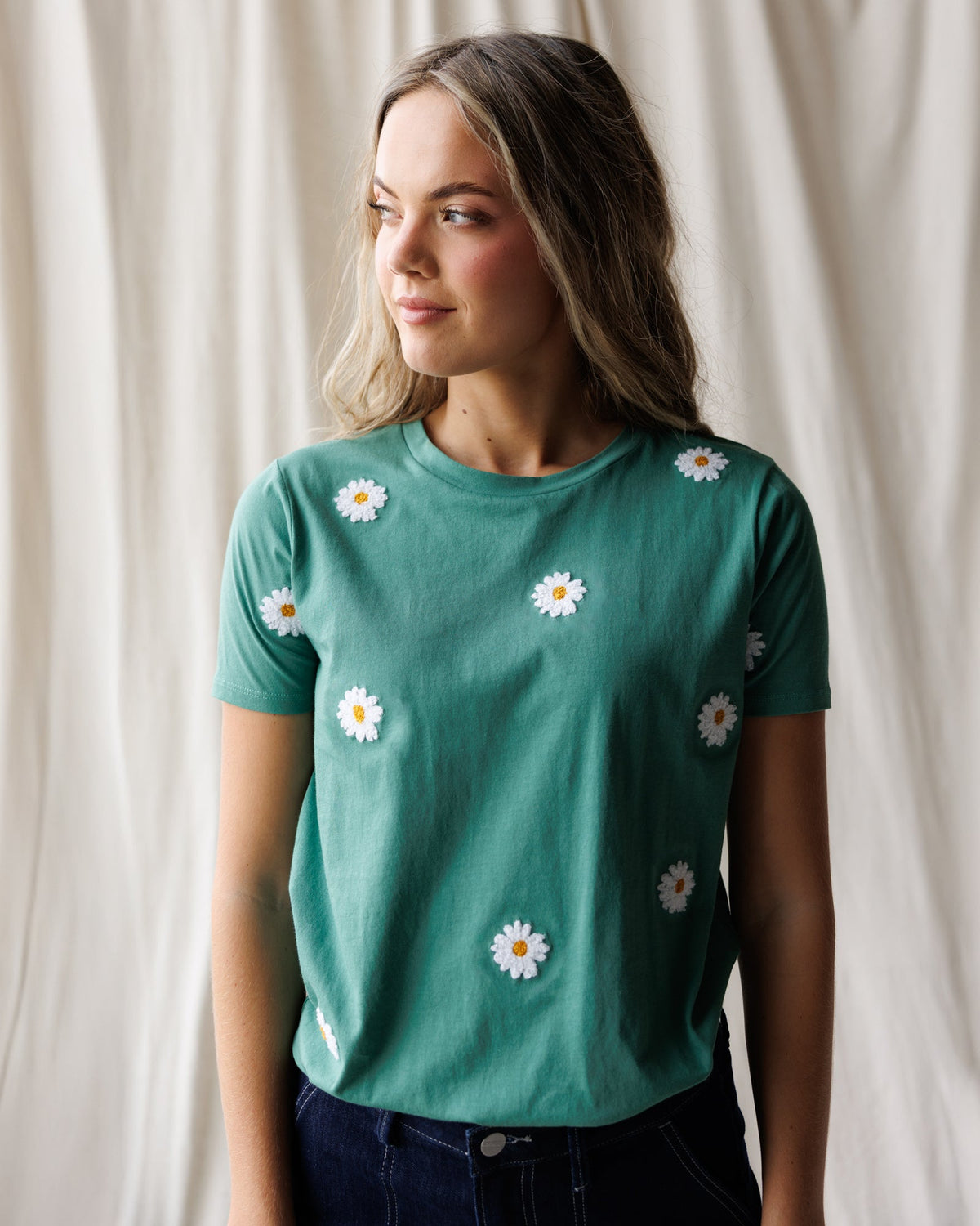 Downeast Pretty Petals Tee in S view 2 - Pretty Petals Tiktok (top)