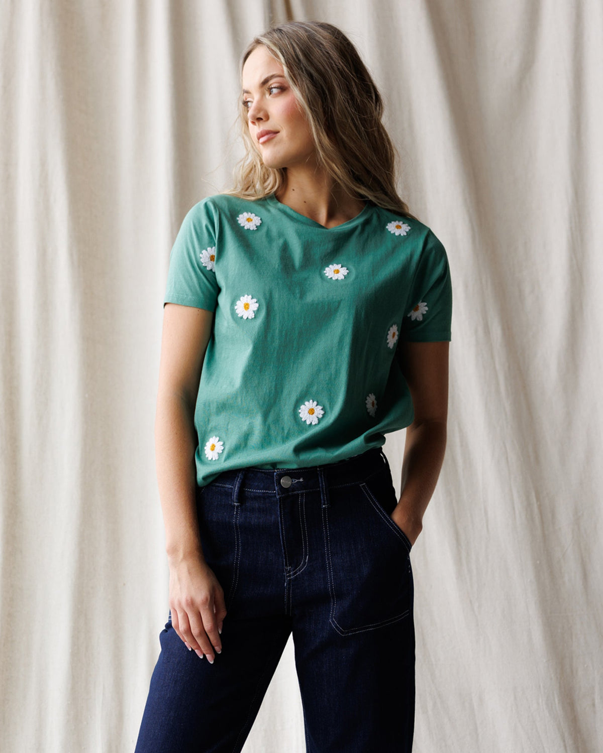 Downeast Pretty Petals Tee in XS - Pretty Petals Tiktok (top)