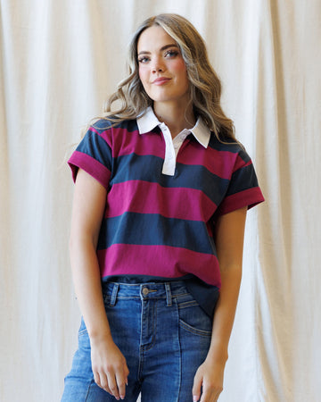 Downeast Rugby Tee - MeeeShop Women's Fashion