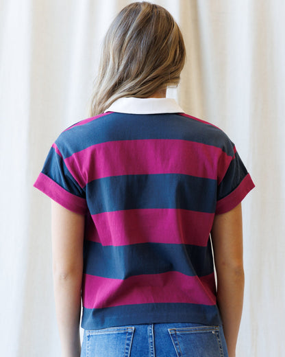 Downeast Rugby Tee in L view 4 - Rugby Tee Shirt (top)
