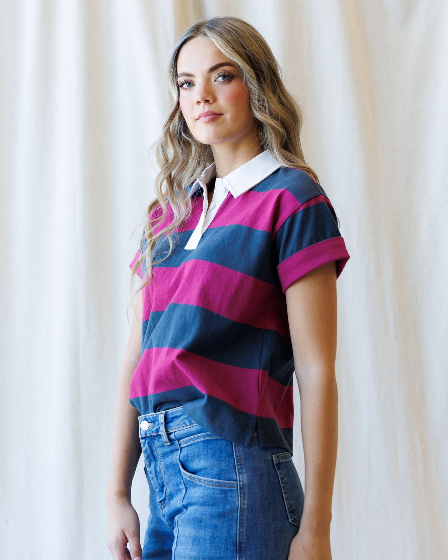 Downeast Rugby Tee in M view 3 - Rugby Tee Shirt (top)