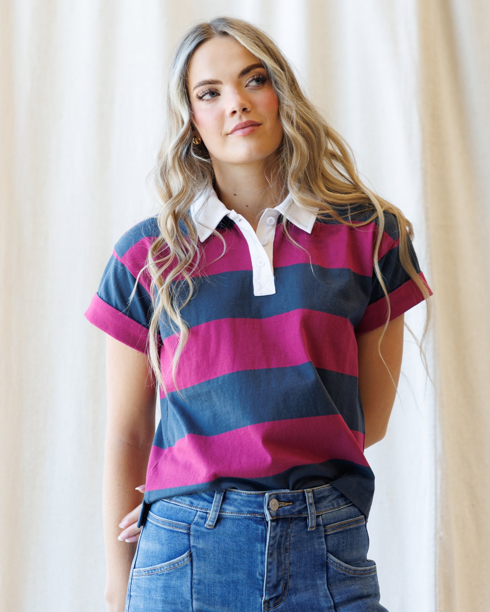 Downeast Rugby Tee in XL view 5 - Rugby Tee Shirt (top)