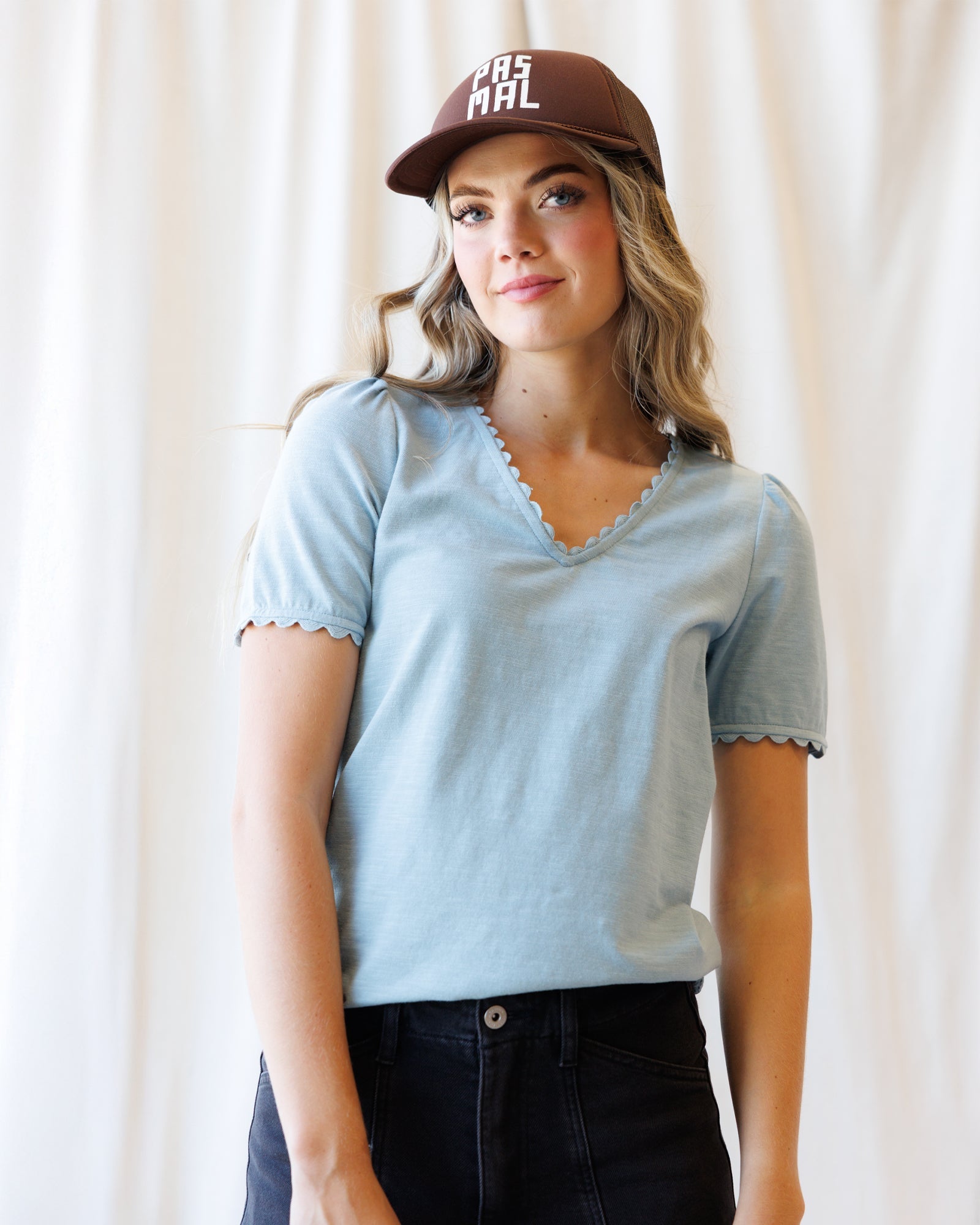 Downeast Scallop Tee in XL view 5 - Scallop Party Wear Top