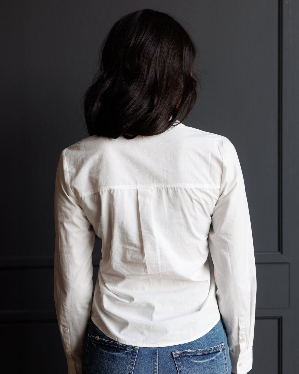 Downeast Signature Tuxedo Button Down Top in L view 4