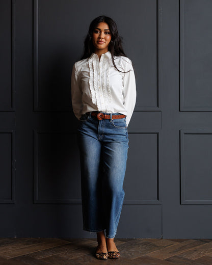 Downeast Signature Tuxedo Button Down Top view 7
