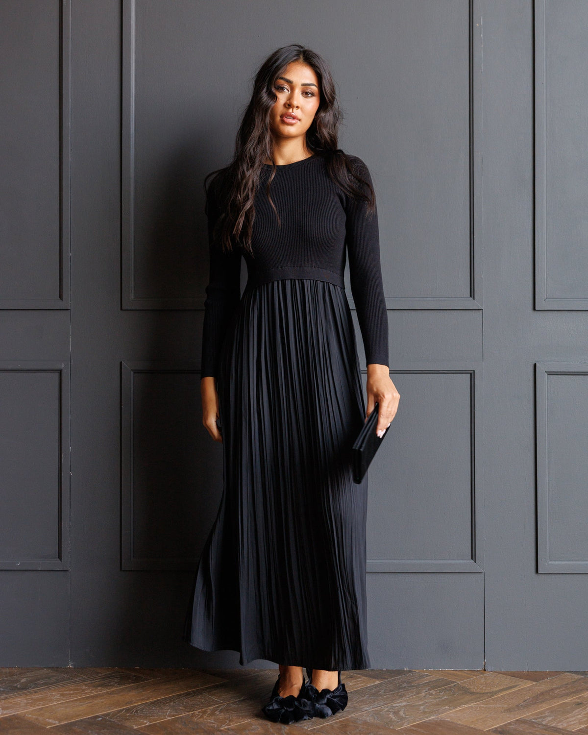 Downeast Soho Satin Dress in S view 2